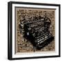 Three-Quarter Typewriter-Roderick E. Stevens-Framed Premium Giclee Print