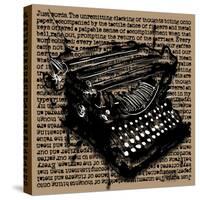 Three-Quarter Typewriter-Roderick E. Stevens-Stretched Canvas