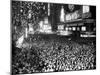 Three Quarters of a Million People Crowd into Times Square-null-Mounted Premium Photographic Print