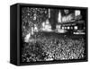 Three Quarters of a Million People Crowd into Times Square-null-Framed Stretched Canvas