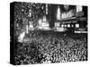 Three Quarters of a Million People Crowd into Times Square-null-Stretched Canvas