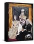 Three Queens - Collage Portraits of Queen Victoria, Alexandra and Mary-null-Framed Stretched Canvas