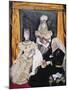 Three Queens - Collage Portraits of Queen Victoria, Alexandra and Mary-null-Mounted Giclee Print