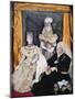 Three Queens - Collage Portraits of Queen Victoria, Alexandra and Mary-null-Mounted Giclee Print