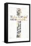 Three Quote Cross-Milli Villa-Framed Stretched Canvas