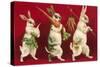 Three Rabbits Carrying Vegetables-null-Stretched Canvas