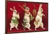 Three Rabbits Carrying Vegetables-null-Framed Art Print