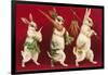 Three Rabbits Carrying Vegetables-null-Framed Art Print