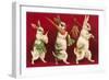 Three Rabbits Carrying Vegetables-null-Framed Art Print