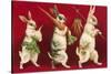 Three Rabbits Carrying Vegetables-null-Stretched Canvas