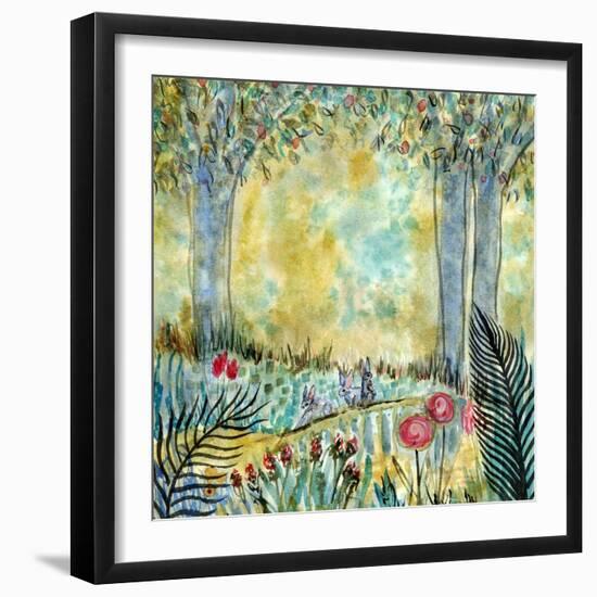 Three Rabbits-Wyanne-Framed Giclee Print