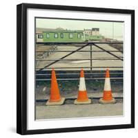 Three Red Cones-Clive Nolan-Framed Premium Photographic Print