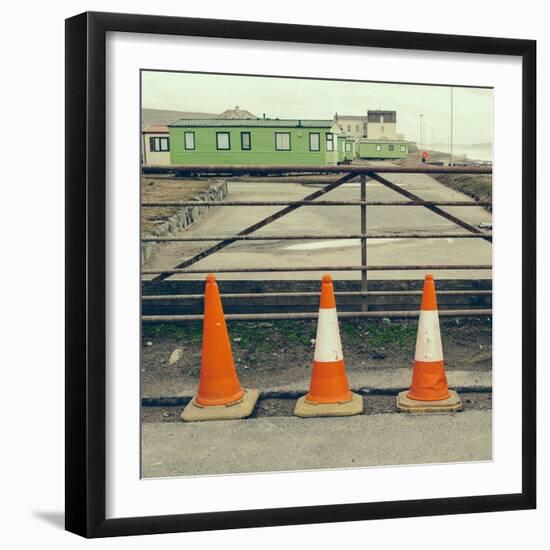 Three Red Cones-Clive Nolan-Framed Premium Photographic Print