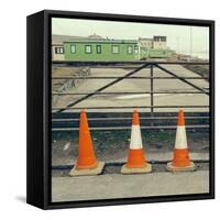 Three Red Cones-Clive Nolan-Framed Stretched Canvas