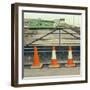 Three Red Cones-Clive Nolan-Framed Photographic Print