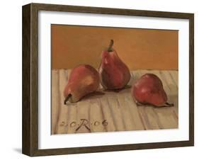 Three Red Pears, 2006-Raimonda Kasparaviciene Jatkeviciute-Framed Giclee Print