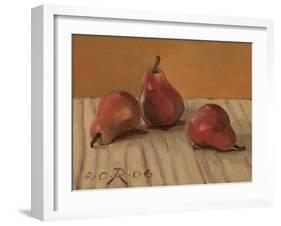 Three Red Pears, 2006-Raimonda Kasparaviciene Jatkeviciute-Framed Giclee Print