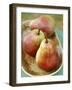 Three Red Williams Pears in a Bowl-Alain Caste-Framed Photographic Print