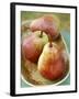 Three Red Williams Pears in a Bowl-Alain Caste-Framed Photographic Print