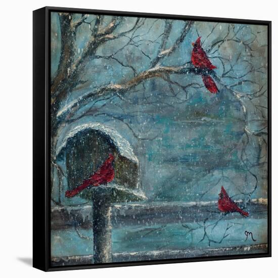 Three Reds-Jodi Monahan-Framed Stretched Canvas