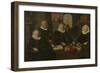 Three Regentesses and the 'House Mother' of the Amsterdam Lepers' Asylum-Werner van den Valckert-Framed Art Print