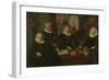 Three Regentesses and the 'House Mother' of the Amsterdam Lepers' Asylum-Werner van den Valckert-Framed Art Print