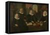 Three Regentesses and the 'House Mother' of the Amsterdam Lepers' Asylum-Werner van den Valckert-Framed Stretched Canvas