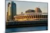 Three Rivers Stadium on Ohio River, Cincinnati, OH-null-Mounted Photographic Print