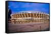 Three Rivers Stadium on Ohio River, Cincinnati, OH-null-Framed Stretched Canvas