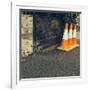 Three Road Cones-Clive Nolan-Framed Photographic Print