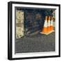 Three Road Cones-Clive Nolan-Framed Photographic Print