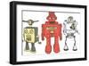 Three Robots-Paul McCreery-Framed Art Print