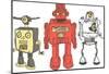 Three Robots-Paul McCreery-Mounted Art Print