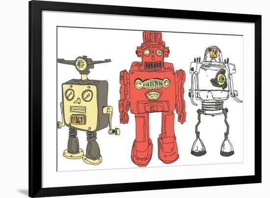 Three Robots-Paul McCreery-Framed Giclee Print