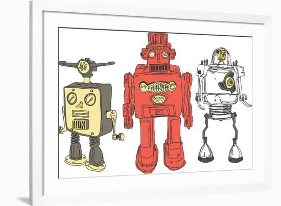 Three Robots-Paul McCreery-Framed Giclee Print