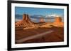 Three Rocks in the Monument Valley.-lucky-photographer-Framed Photographic Print