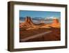 Three Rocks in the Monument Valley.-lucky-photographer-Framed Photographic Print