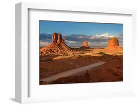 Three Rocks in the Monument Valley.-lucky-photographer-Framed Photographic Print