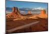Three Rocks in the Monument Valley.-lucky-photographer-Mounted Photographic Print