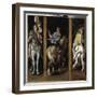 Three Roman Soldiers Riding, 1536-40 (Oil on Canvas)-Giulio Romano-Framed Giclee Print