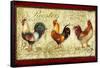 Three Roosters-Viv Eisner-Framed Stretched Canvas