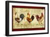 Three Roosters-Viv Eisner-Framed Art Print