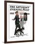 "Three's Company" Saturday Evening Post Cover, June 19,1920-Norman Rockwell-Framed Giclee Print