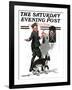 "Three's Company" Saturday Evening Post Cover, June 19,1920-Norman Rockwell-Framed Giclee Print