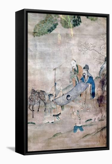 Three Sages of T'Ai Chi, Chinese, 17th or 18th Century-null-Framed Stretched Canvas