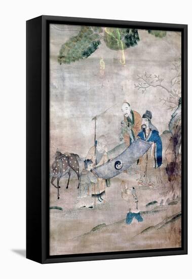 Three Sages of T'Ai Chi, Chinese, 17th or 18th Century-null-Framed Stretched Canvas