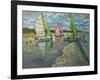 Three Sailboats, Bray Dunes, France-Andrew Macara-Framed Giclee Print