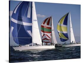 Three Sailboats-null-Stretched Canvas