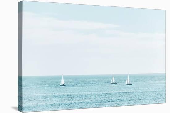 Three Sailboats-Elena Chukhlebova-Stretched Canvas