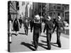 Three Sailors Walking on Fifth Avenue in Midtown-Alfred Eisenstaedt-Stretched Canvas